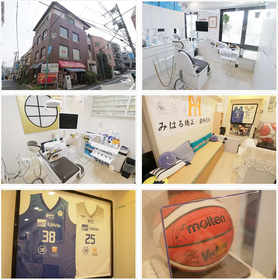 医院の外観と内観